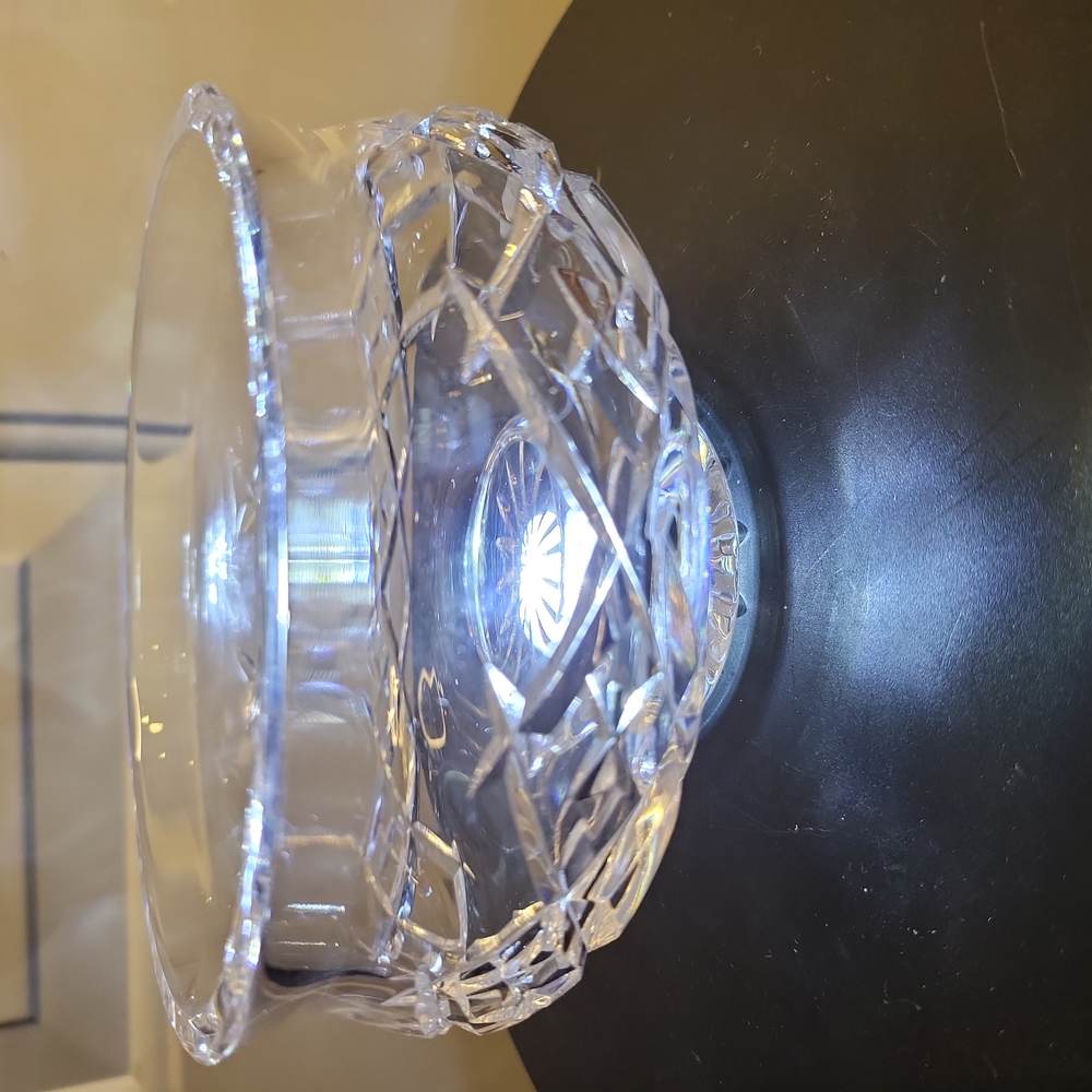 Waterford Irish Crystal Footed Bowl Vintage Comeragh Pattern
